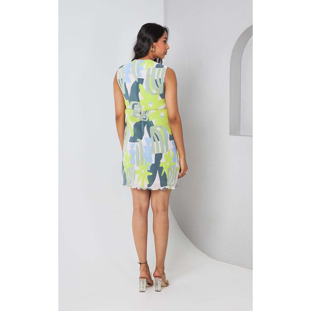 Vedika M Multi-Colour Micro Printed Short Dress