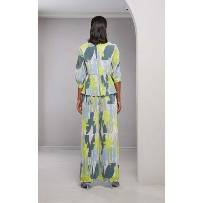 Vedika M Multi-Colour Micro Printed Co-Ord (Set of 2)