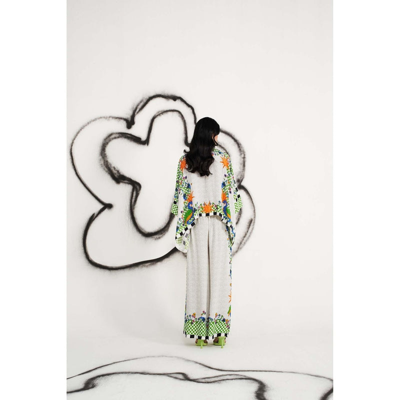 Verb Ivory Shea Kaftan with Palazzo (Set of 2)