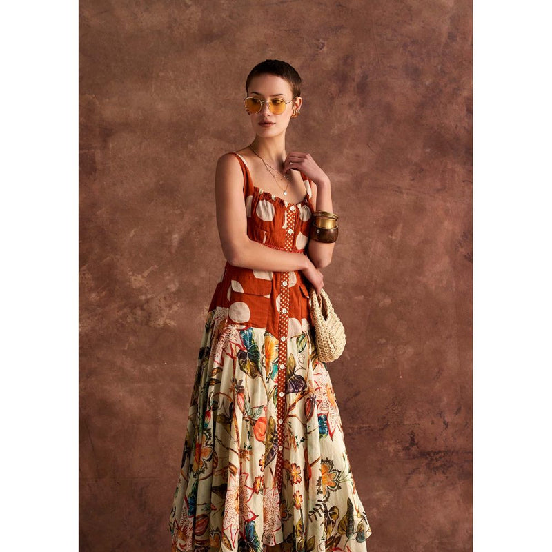 Verb Orange Nayeli Maxi Dress