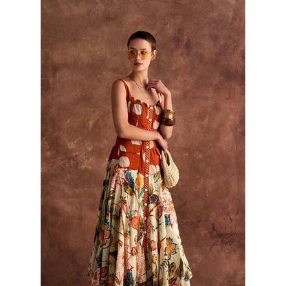 Verb Orange Nayeli Maxi Dress