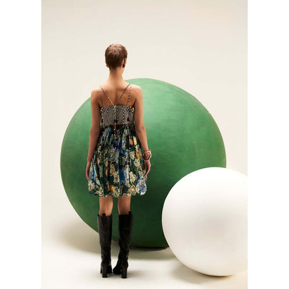 Verb Green Sparkle Mini Dress