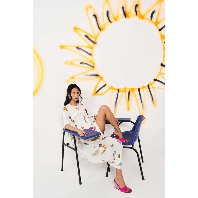 Verb Ivory Zuri Kaftan Dress