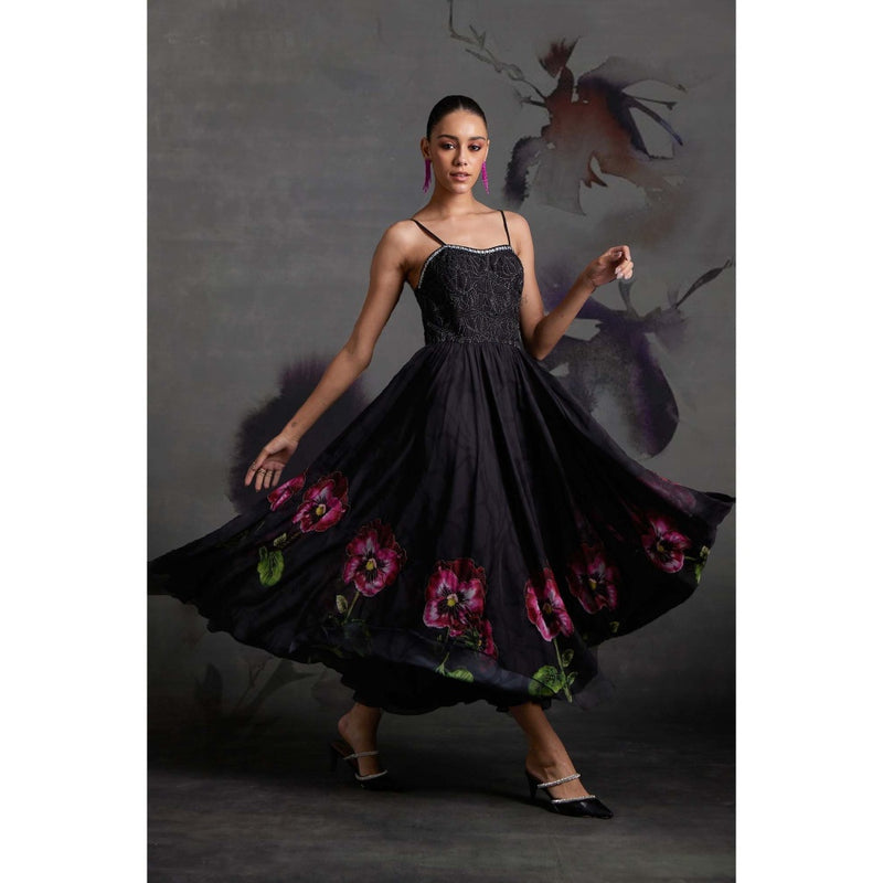 Verb Black Marlena Corset Maxi Dress