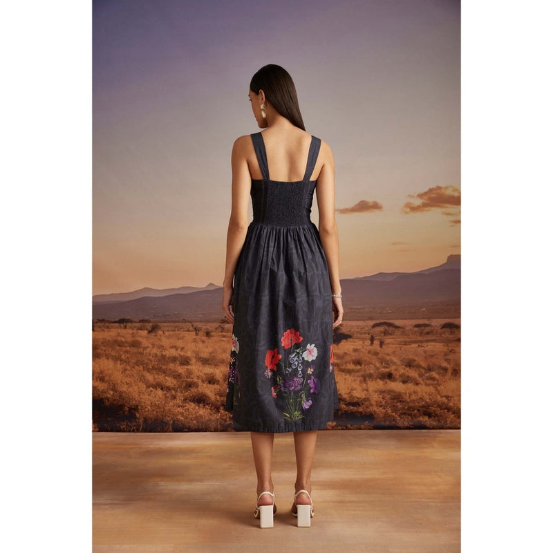 Verb Black Orsa Midi Dress