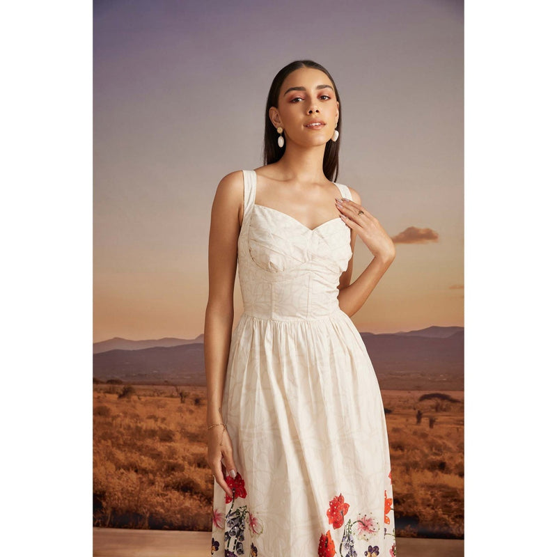 Verb White Emery Midi Dress
