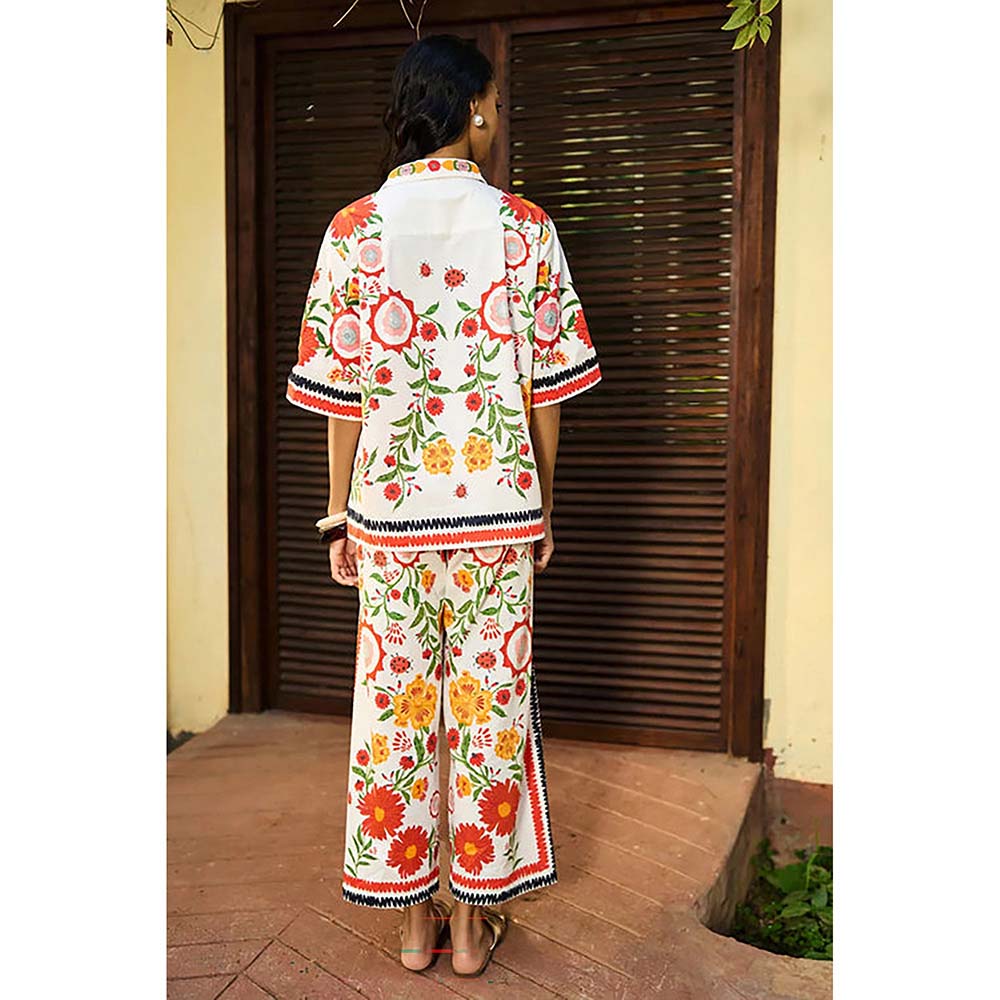 Verb Ivory Blair Embroidered Shirt