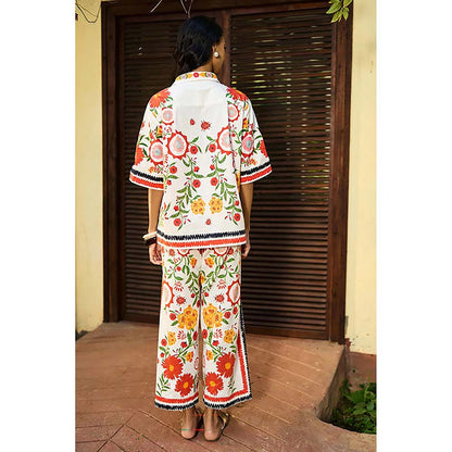Verb Ivory Blair Embroidered Shirt