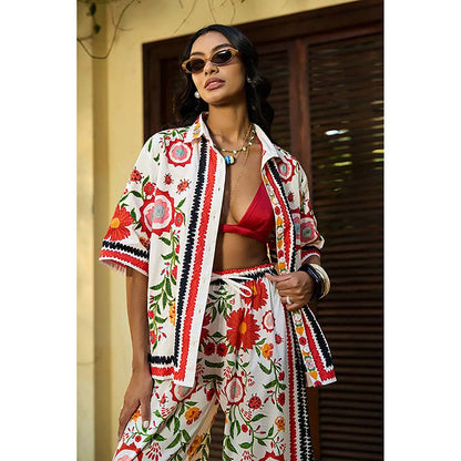 Verb Ivory Blair Embroidered Shirt