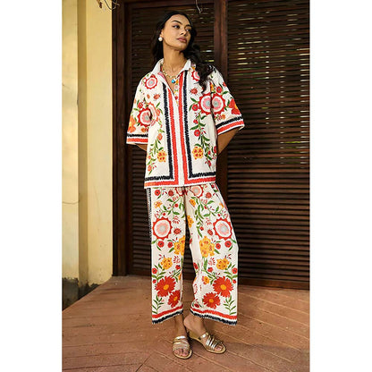 Verb Ivory Blair Embroidered Shirt
