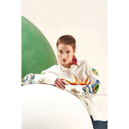 Verb Ivory Arushi Mehra In Our Camilia Shirt