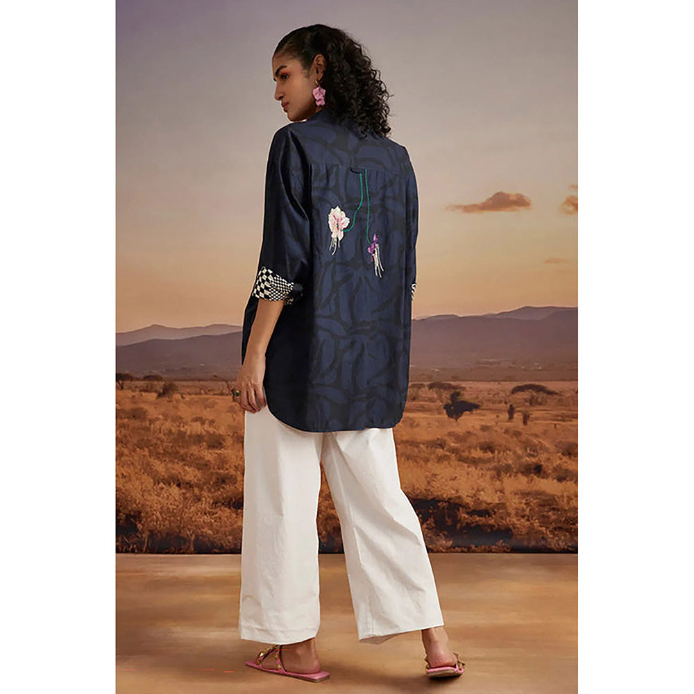 Verb Navy Blue Elsie Shirt