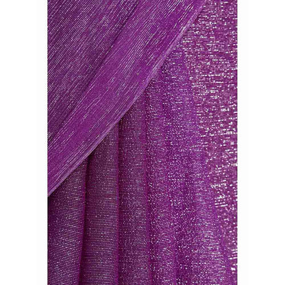 Via East Purple Georgette Kaumudi Saree