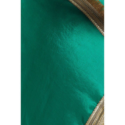 Via East Green Organza Rekha Saree