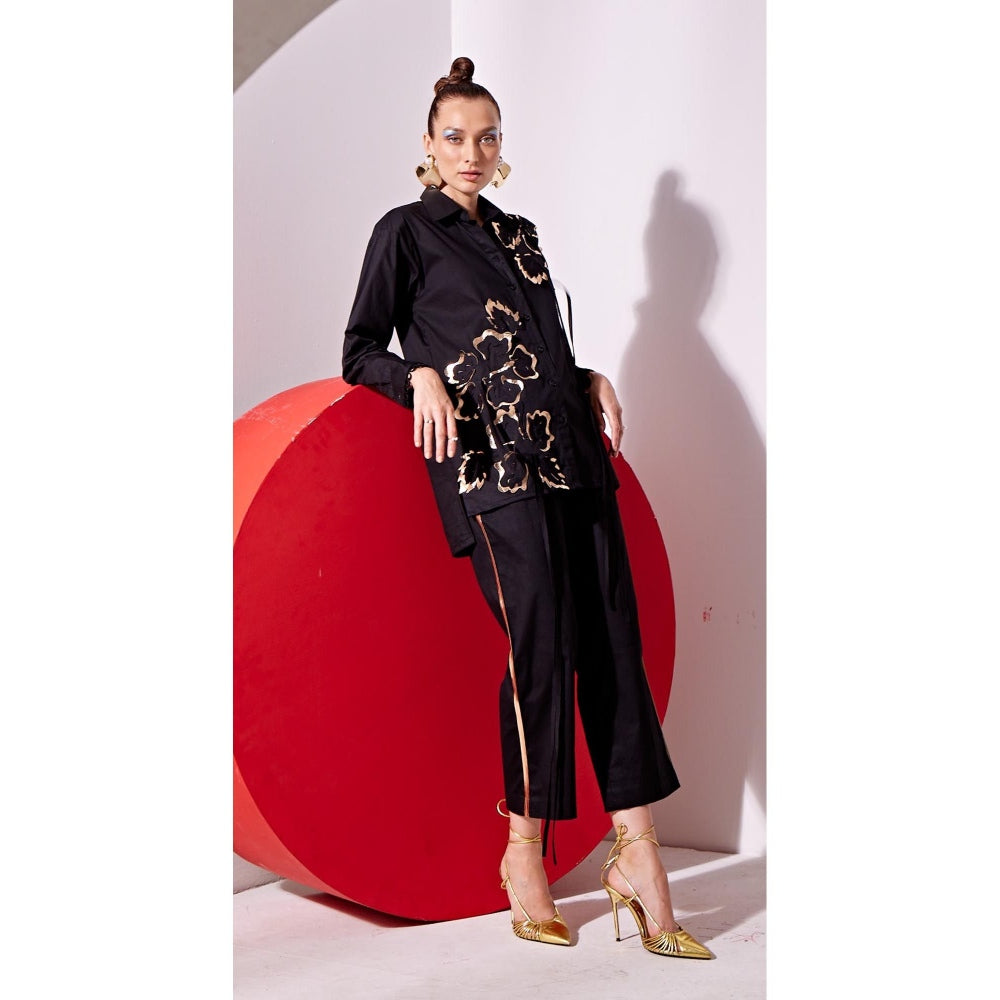 Vidhi Wadhwani Black Ala Co-Ord (Set of 2)