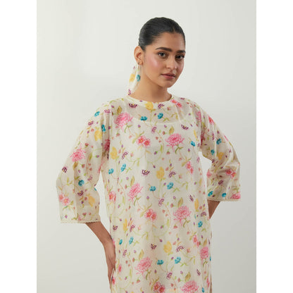 Vinusto White Printed Co-Ord Set