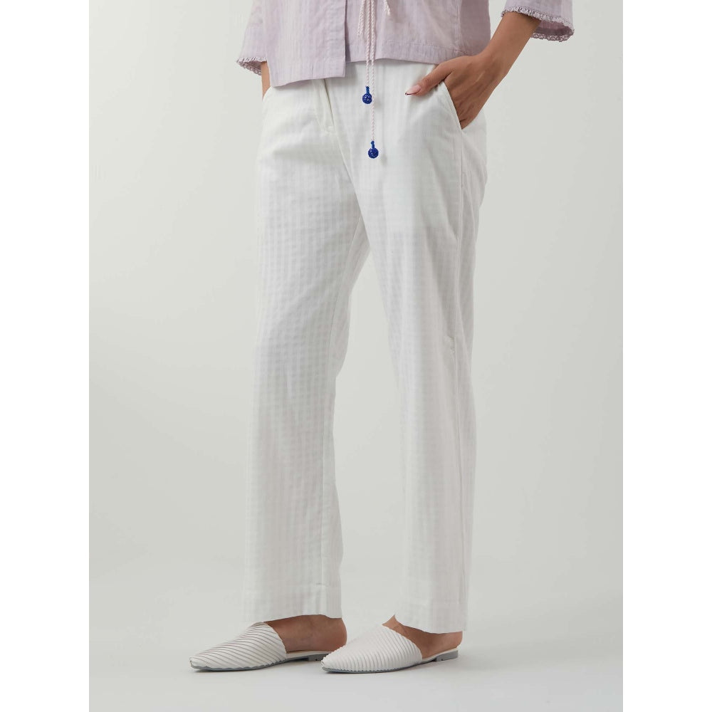 Vinusto Textured Cotton Multi-Color Wrap Top with Pant