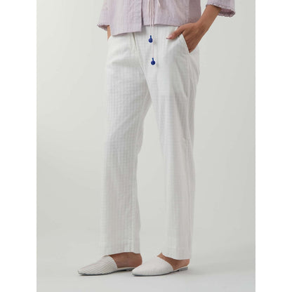 Vinusto Textured Cotton Multi-Color Wrap Top with Pant