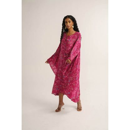 Vishala Shree Pink Primrose Kaftan Dress