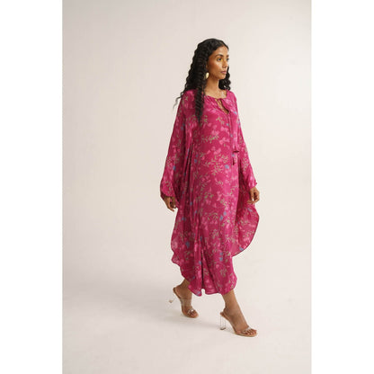 Vishala Shree Pink Primrose Kaftan Dress