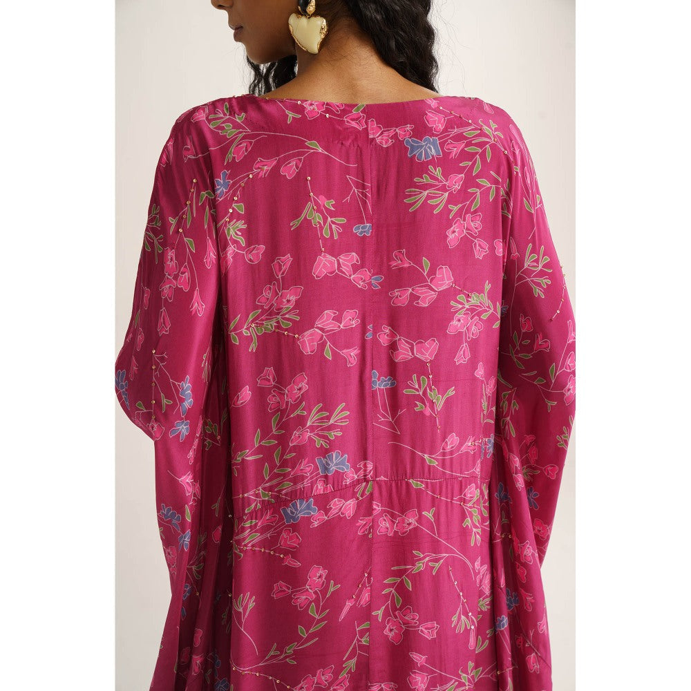 Vishala Shree Pink Primrose Kaftan Dress