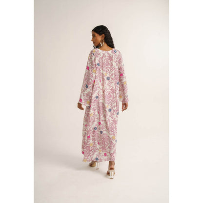 Vishala Shree White Daisy Maxi Dress