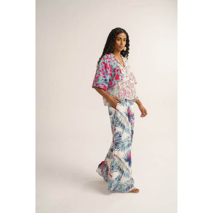 Vishala Shree White Snowdrop Shirt with Pant (Set of 2)