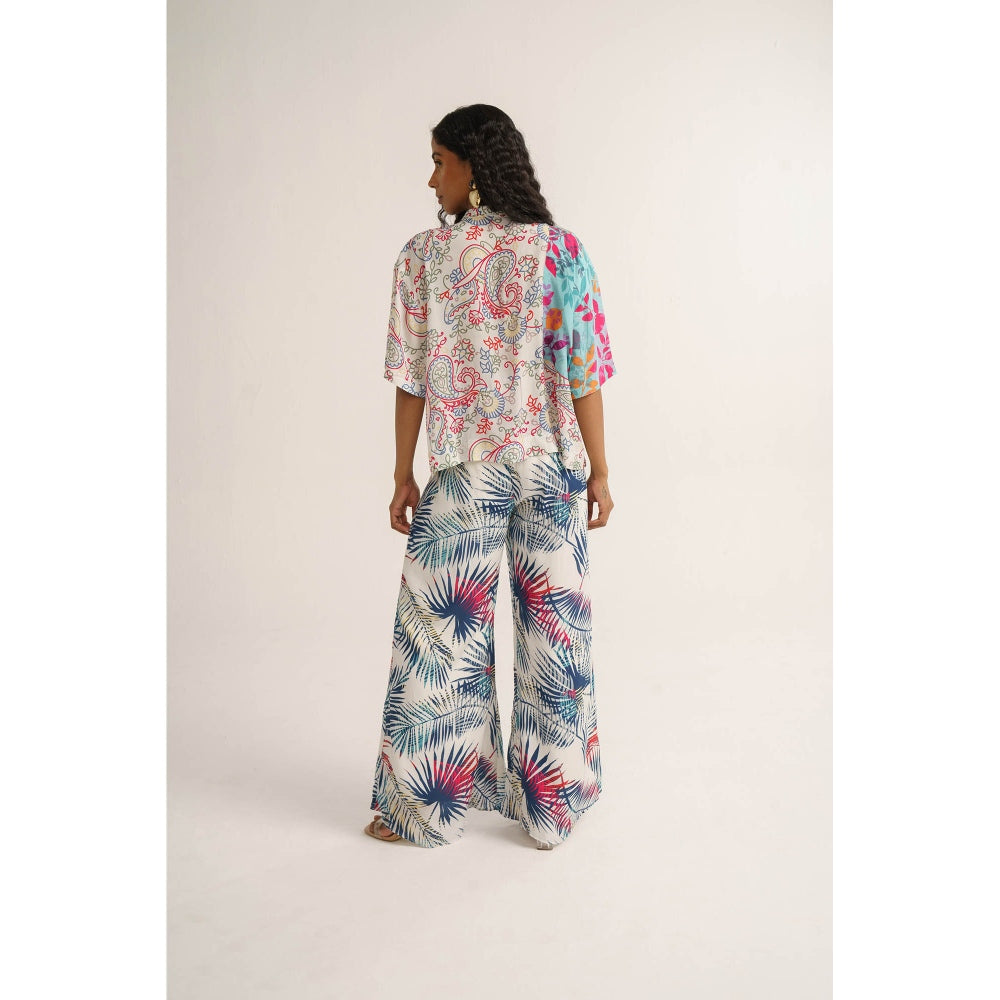 Vishala Shree White Snowdrop Shirt with Pant (Set of 2)