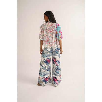 Vishala Shree White Snowdrop Shirt with Pant (Set of 2)