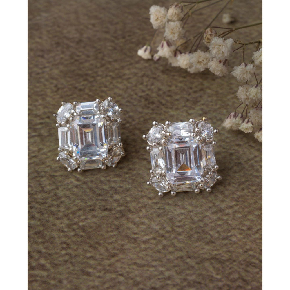 VIVINIA By Vidhi Mehra Florence Gold Plated Womens Stud Earrings