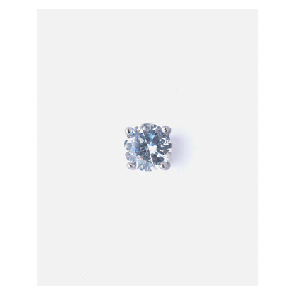 VIVINIA By Vidhi Mehra Silver Plated Womens Diamond Stud Earrings