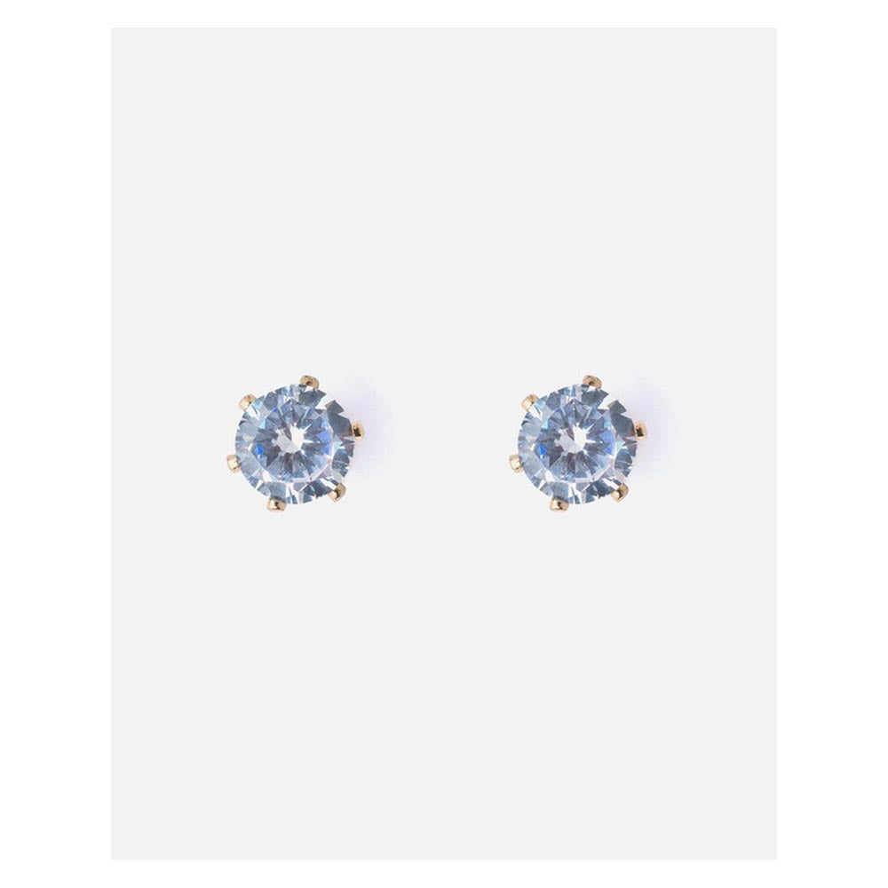 VIVINIA By Vidhi Mehra Gold Plated Womens Diamond Stud Earrings