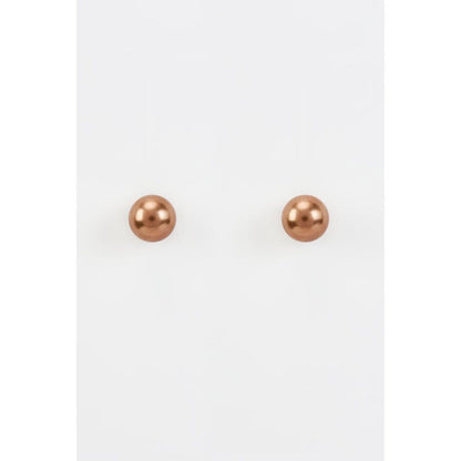 VIVINIA By Vidhi Mehra Florence Brown Pearl Womens Studs Earrings