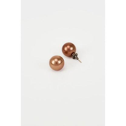 VIVINIA By Vidhi Mehra Florence Brown Pearl Womens Studs Earrings
