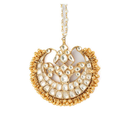 VIVINIA By Vidhi Mehra Gold Plated Womens Kundan Polki Maangtikka