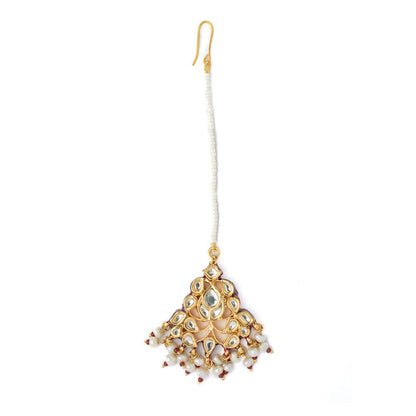 VIVINIA By Vidhi Mehra Gold Plated Womens Kundan Polki Maangtikka