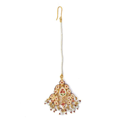 VIVINIA By Vidhi Mehra Gold Plated Womens Kundan Polki Maangtikka