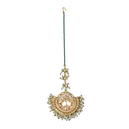 VIVINIA By Vidhi Mehra Gold Plated Womens Kundan Polki Maangtikka