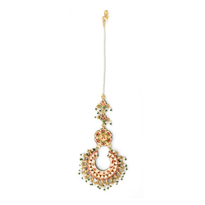 VIVINIA By Vidhi Mehra Gold Plated Womens Kundan Polki Maangtikka