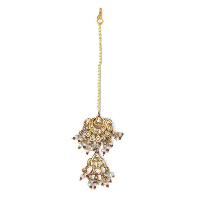 VIVINIA By Vidhi Mehra Gold Plated Womens Kundan Polki Maangtikka
