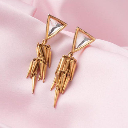 VIVINIA By Vidhi Mehra Florence Gold Plated Womens Dangle Earrings