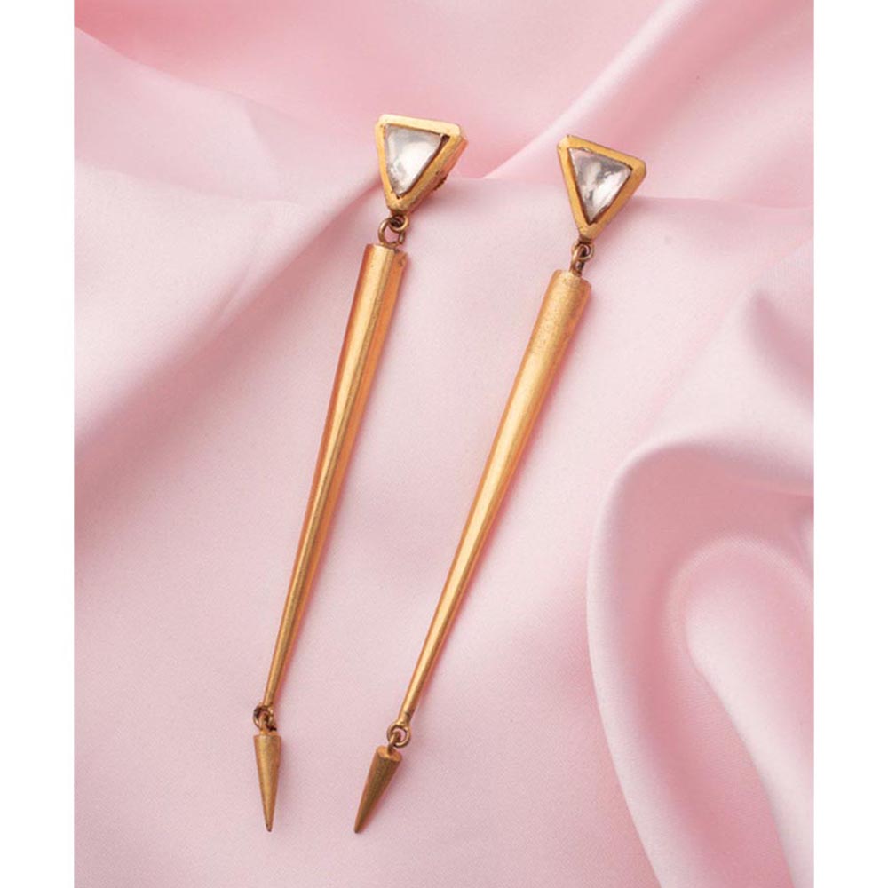 VIVINIA By Vidhi Mehra Florence Gold Plated Womens Drop Earrings