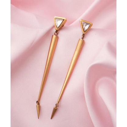 VIVINIA By Vidhi Mehra Florence Gold Plated Womens Drop Earrings