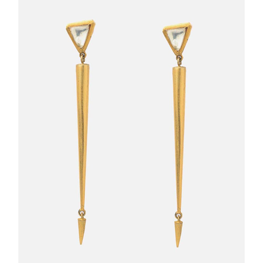 VIVINIA By Vidhi Mehra Florence Gold Plated Womens Drop Earrings