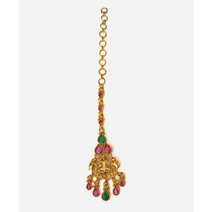VIVINIA By Vidhi Mehra Saadgi Gold Plated Red Womens Dangle Earrings