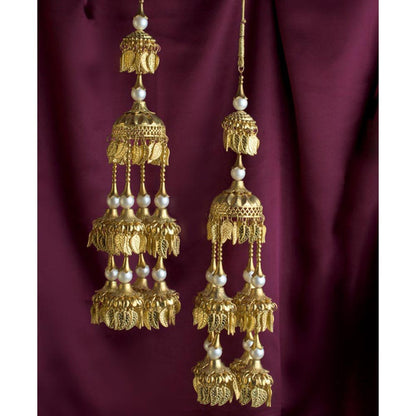 VIVINIA By Vidhi Mehra Gold Plated Womens Beaded Kaleeras
