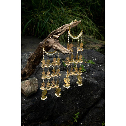 VIVINIA By Vidhi Mehra Gold Plated Womens Kundan Polki Kaleeras