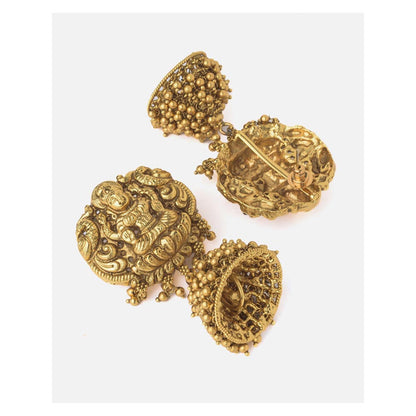 VIVINIA By Vidhi Mehra Gold Plated Womens Short Necklace Set With Earrings