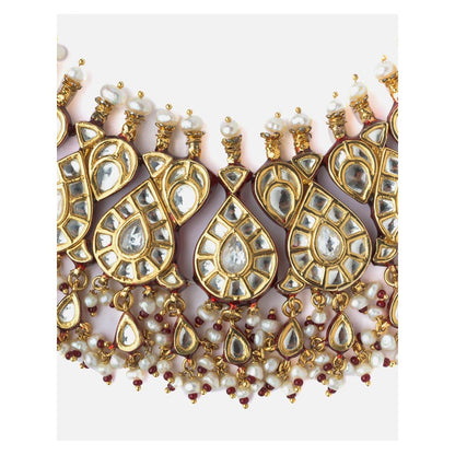 VIVINIA By Vidhi Mehra Gold Plated Womens Choker Necklace Set