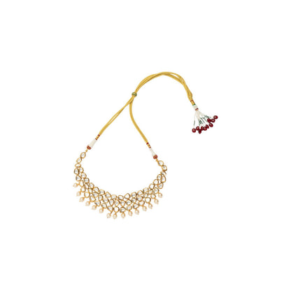 VIVINIA By Vidhi Mehra Aatman Gold Plated Womens Kundan Polki Necklace Set With Earrings